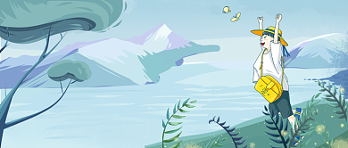 捌月你好漫画插画公众号首图背景