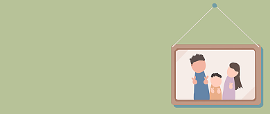 绿色卡通温馨国际家庭日公众号首图背景