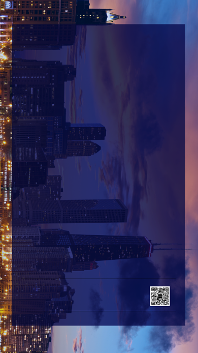 高端科技企业年会邀请函手机海报背景