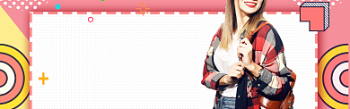 秋季女装特惠banner背景