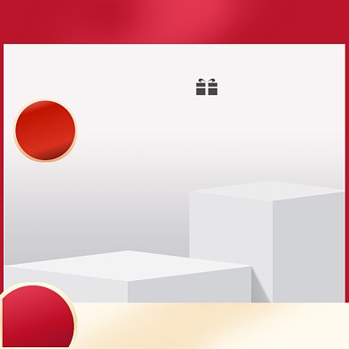 双十一返场红色金色光晕化妆美容直通车背景