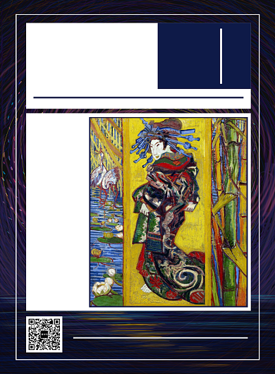 毕业设计展印象派艺术创意印刷海报背景