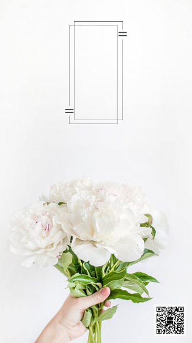 夏日清新简约日签月签浅色风格手机海报背景