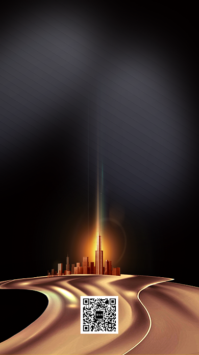 黑金质感地产开盘宣传手机海报背景