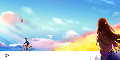 创意时尚漫画毕业季插画展板背景