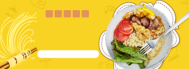 天猫食品饮料广西伊面优惠上新活动淘宝banner背景