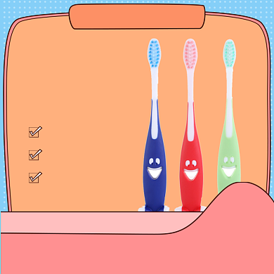 天猫儿童电动牙刷优惠促销淘宝直通车图片背景