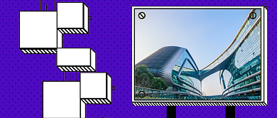 创意立体世界建筑日微信公众号素材图片背景