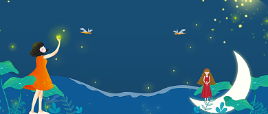 二十四节气夏至公众号首图背景