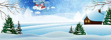 冬季冰雪节户外运动banner海报背景