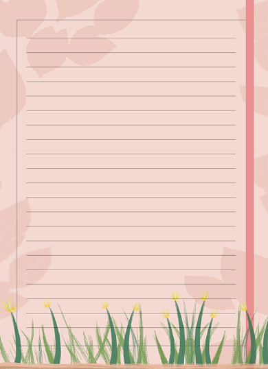 唯美小清新交友信纸背景