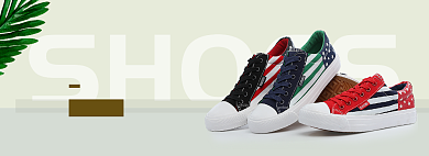 百搭男女帆布鞋BANNER背景