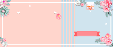 粉色蓝色春夏上新促销公众号首图背景