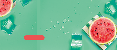 时尚盛夏解渴西瓜微信公众号素材图片背景