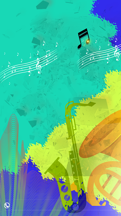 乐器兴趣班招生手机海报背景