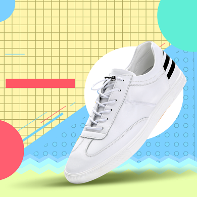 时尚小白鞋宣传直通车背景
