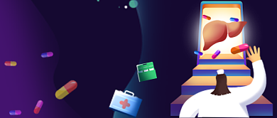 多彩卡通警示健康世界肝炎日广告微信公众号素材图片背景