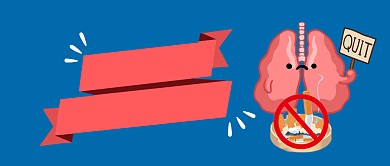 世界无烟日简约蓝色禁烟公众号首图背景