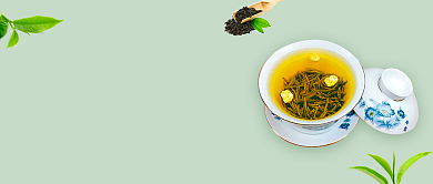 创意简约饮茶文化微信公众号素材图片背景