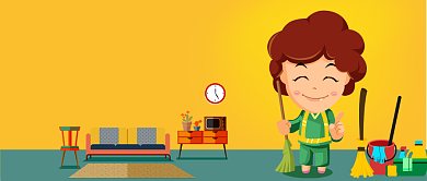 保洁服务家政服务公众号首图背景