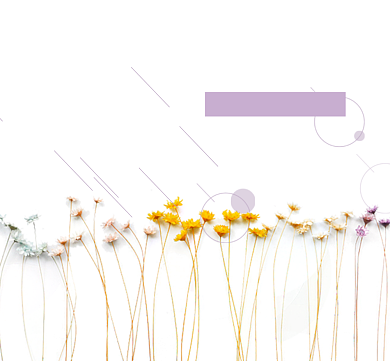 你好四月紫色花卉朋友圈封面背景