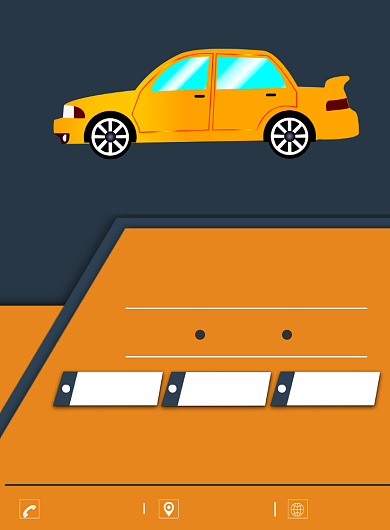 卡通汽车维修印刷海报背景