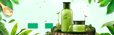 美妆护肤海报模版banner背景