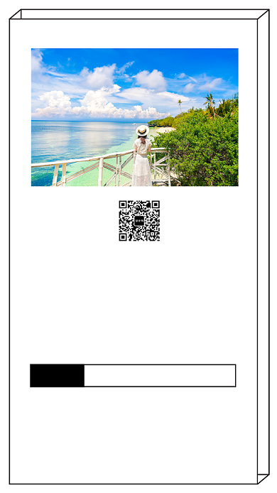 2019大暑节气日签公众号推广海报背景