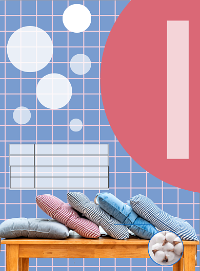 冬季纯棉椅子凳子坐垫宣传海报背景