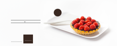 简约白色下午茶优惠券背景