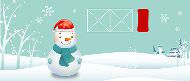 扁平小雪节气公众号首图背景