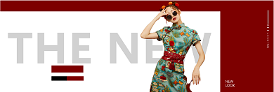 简约大气秋装上新淘宝banner背景