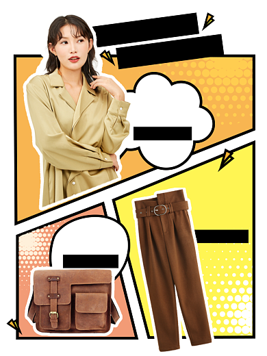 漫画元素淘宝电商商品关联图背景