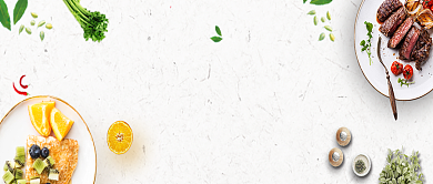 时尚美食西餐促销首图背景