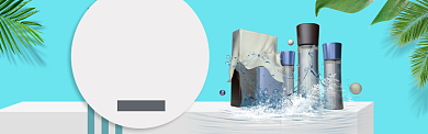 美容美妆补水养生护肤品宣传banner背景