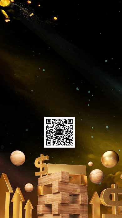 金融金色潮流时尚手机海报背景