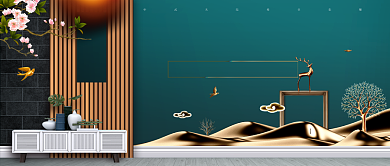 城市花园洋房房地产广告微信公众号素材图片背景