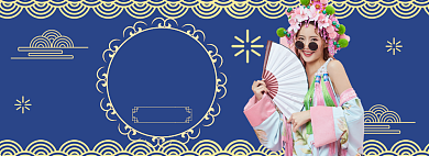新年女装海报banner背景