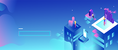 科技创造未来立体感蓝色创新科技海报微信公众号素材图片背景