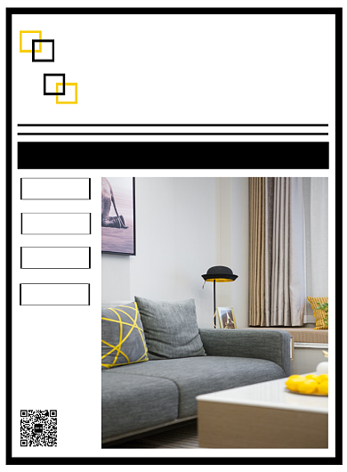 简约家装宣传印刷海报背景