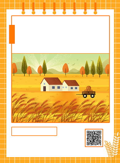 立秋节气创意印刷海报背景