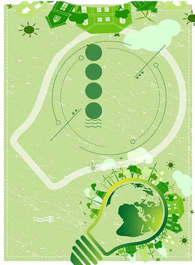 绿色保护环境公益印刷海报背景