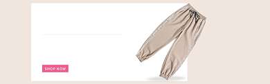肉色服装裤子休闲裤促销banner背景