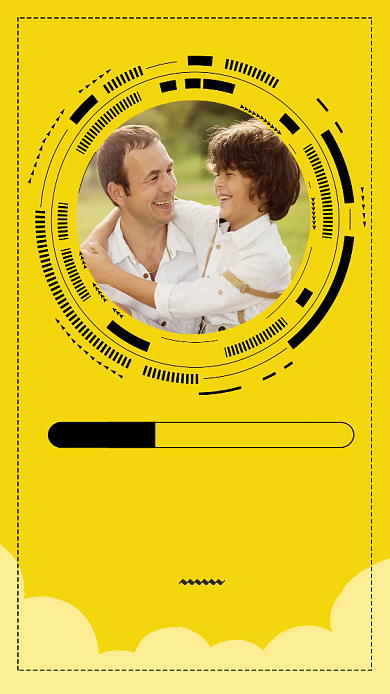 温馨亲子合影海报背景