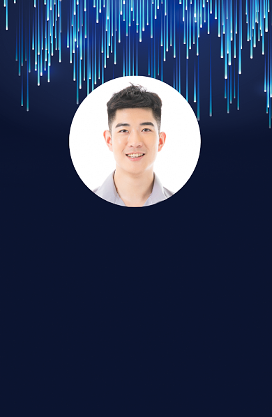 蓝色时尚线条工作证背景