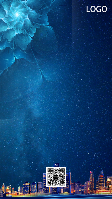 高端房地产手机海报背景