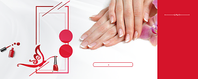 指甲油优惠券背景