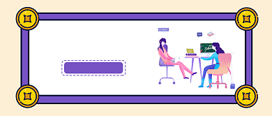 米黄色小清新简洁办公室工作年终总结微信公众号素材图片背景