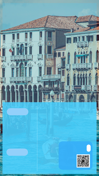 欧洲旅行意大利威尼斯手机海报背景
