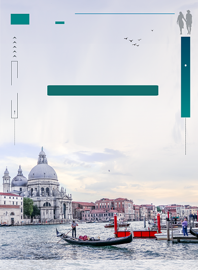 浪漫蜜月旅游宣传海报背景